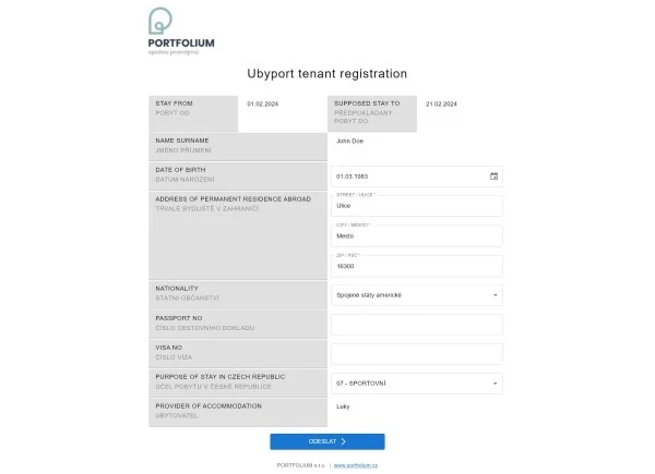 Ubyport operations platform dashboard for accommodation providers